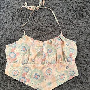 floral halter top